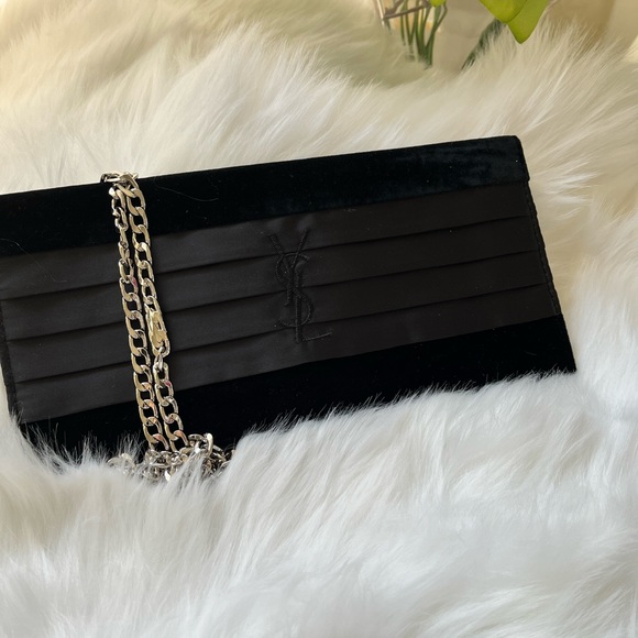 Yves Saint Laurent Handbags - NWOT Yves Saint Laurent PERFUME VELVET/SATIN CLUTCH